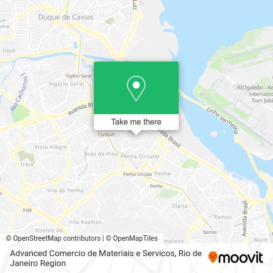 Advanced Comercio de Materiais e Servicos map