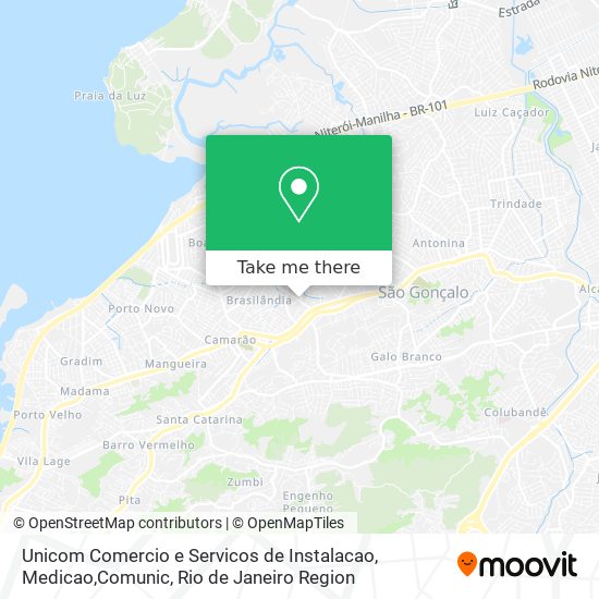 Unicom Comercio e Servicos de Instalacao, Medicao,Comunic map
