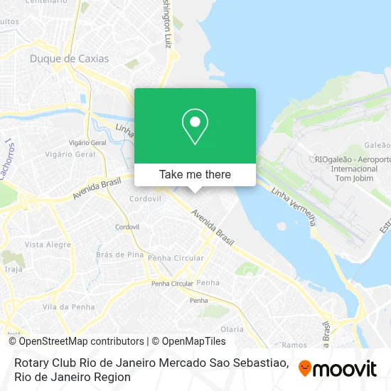 Rotary Club Rio de Janeiro Mercado Sao Sebastiao map