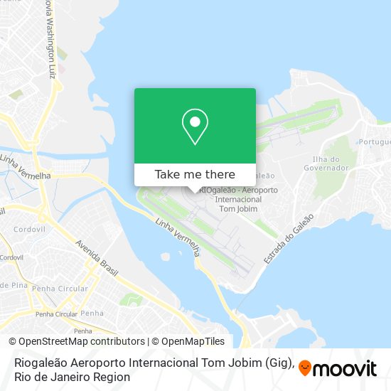 Riogaleão Aeroporto Internacional Tom Jobim (Gig) map