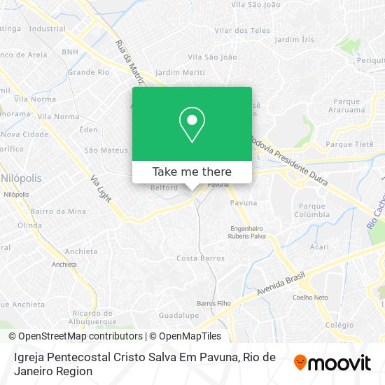 Igreja Pentecostal Cristo Salva Em Pavuna map
