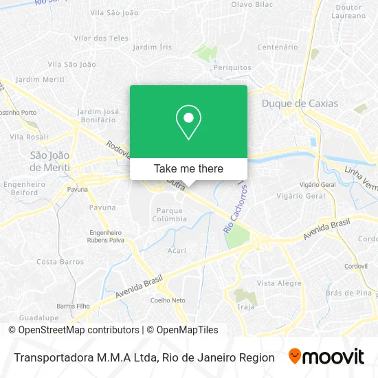 Transportadora M.M.A Ltda map