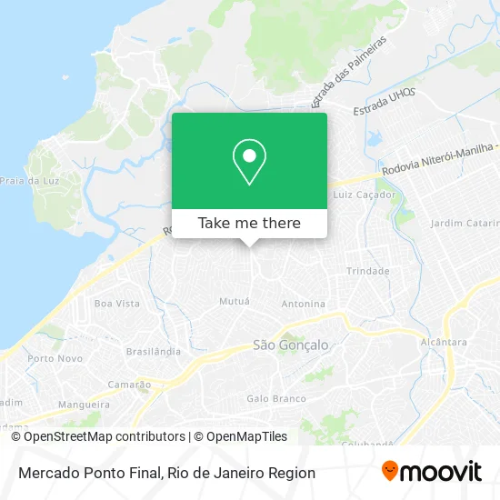 Mercado Ponto Final map