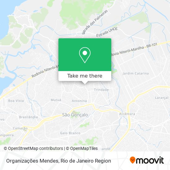 Organizações Mendes map