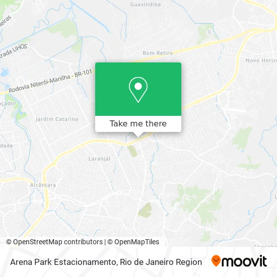 Arena Park Estacionamento map