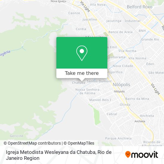 Mapa Igreja Metodista Wesleyana da Chatuba