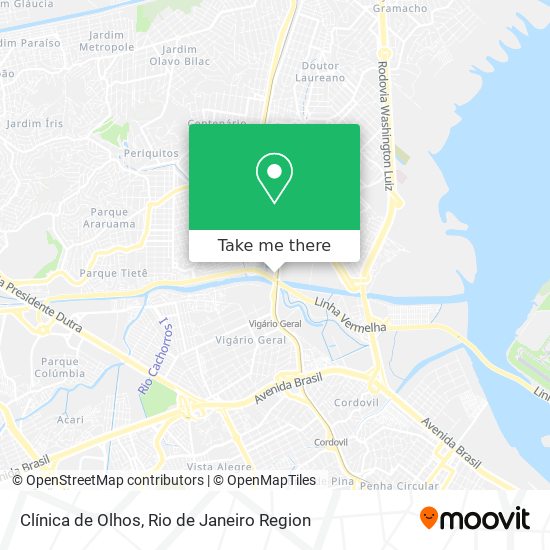 Clínica de Olhos map