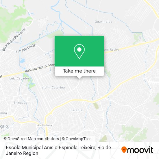 Mapa Escola Municipal Anísio Espínola Teixeira