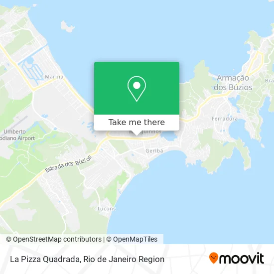 La Pizza Quadrada map