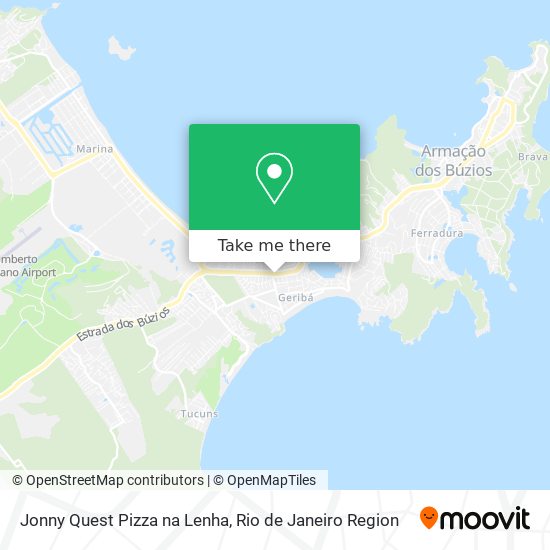 Jonny Quest Pizza na Lenha map