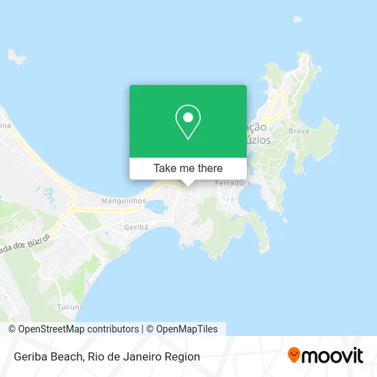 Geriba Beach map
