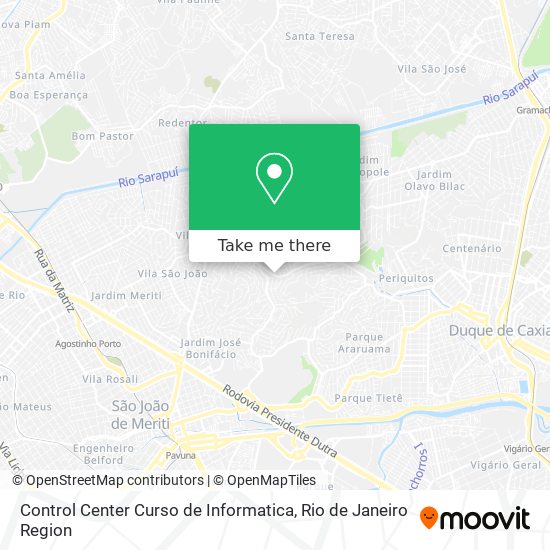 Mapa Control Center Curso de Informatica