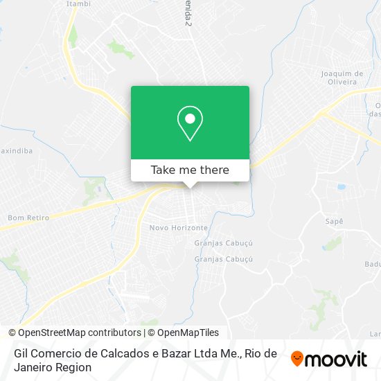 Gil Comercio de Calcados e Bazar Ltda Me. map