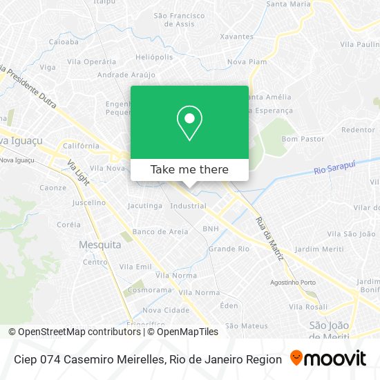 Ciep 074 Casemiro Meirelles map