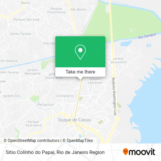 Sitio Colinho do Papai map