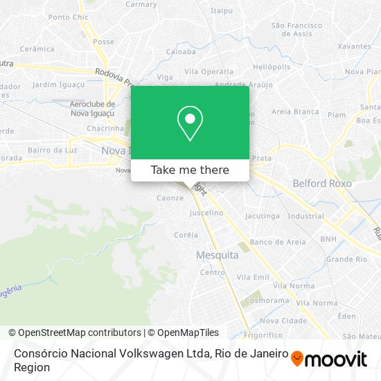 Mapa Consórcio Nacional Volkswagen Ltda