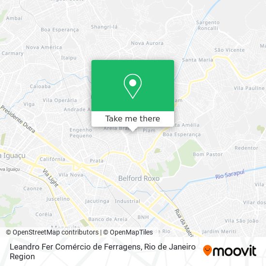 Leandro Fer Comércio de Ferragens map