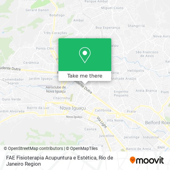 FAE Fisioterapia Acupuntura e Estética map