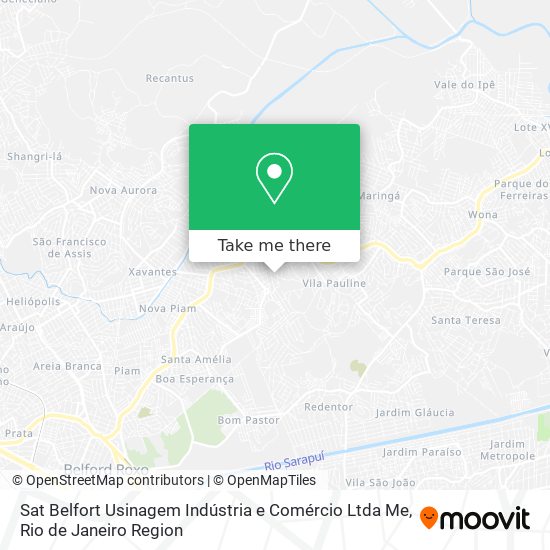 Sat Belfort Usinagem Indústria e Comércio Ltda Me map