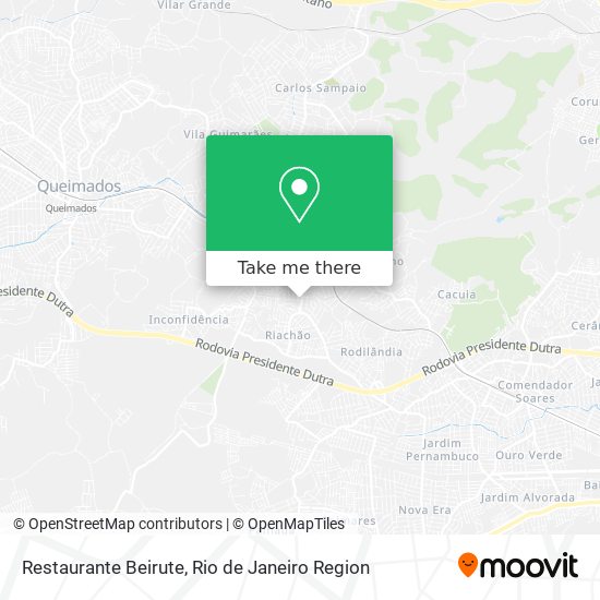 Restaurante Beirute map