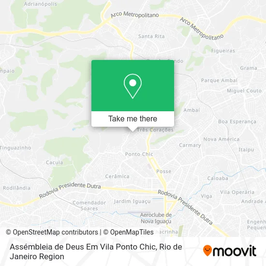 Assémbleia de Deus Em Vila Ponto Chic map