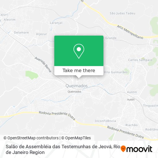 Mapa Salão de Assembléia das Testemunhas de Jeová