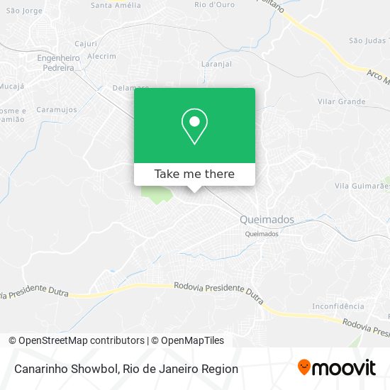 Canarinho Showbol map