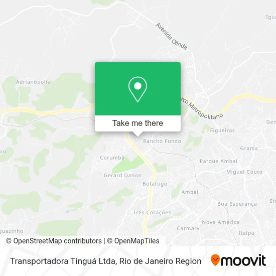 Transportadora Tinguá Ltda map
