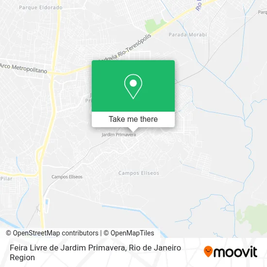 Feira Livre de Jardim Primavera map