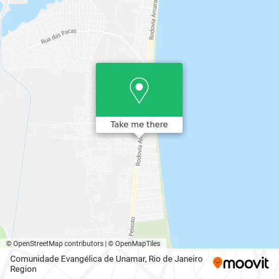 Comunidade Evangélica de Unamar map