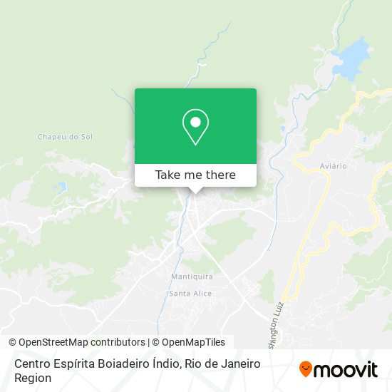 Mapa Centro Espírita Boiadeiro Índio