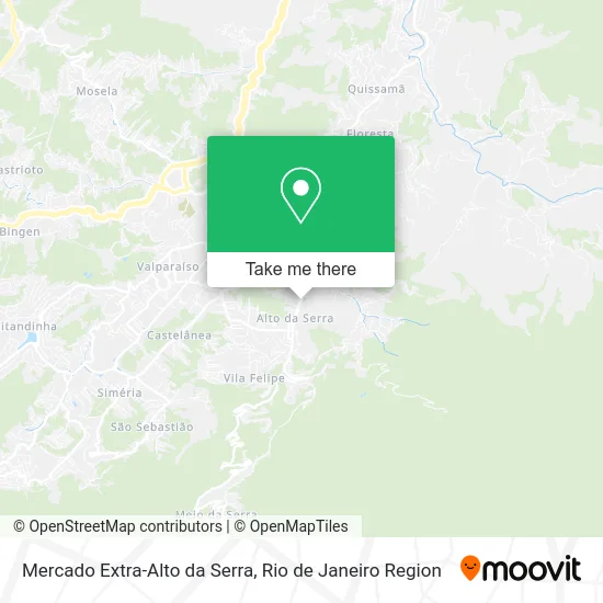 Mercado Extra-Alto da Serra map