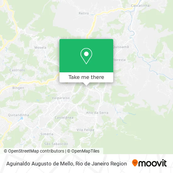 Aguinaldo Augusto de Mello map