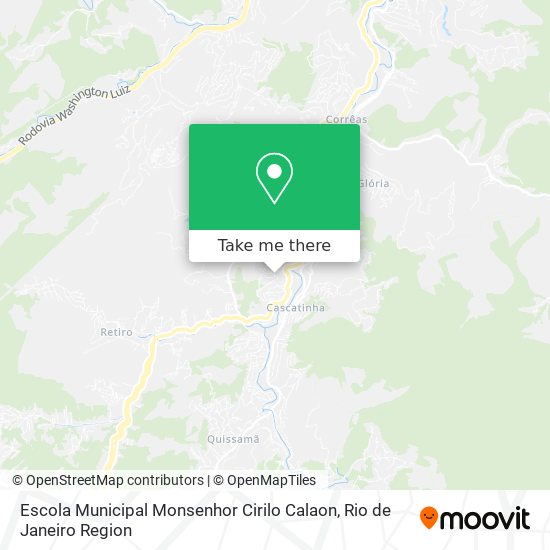 Mapa Escola Municipal Monsenhor Cirilo Calaon