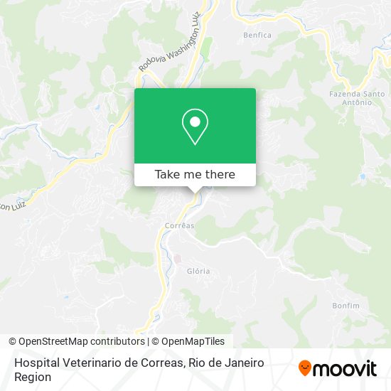 Hospital Veterinario de Correas map
