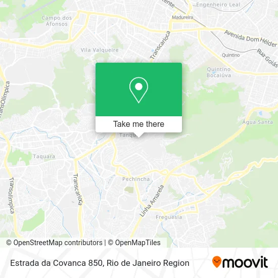 Estrada da Covanca 850 map