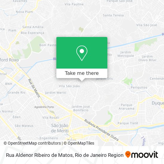 Mapa Rua Aldenor Ribeiro de Matos