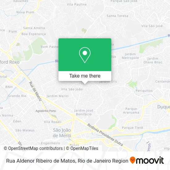 Rua Aldenor Ribeiro de Matos map