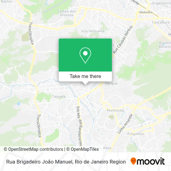 Rua Brigadeiro João Manuel map