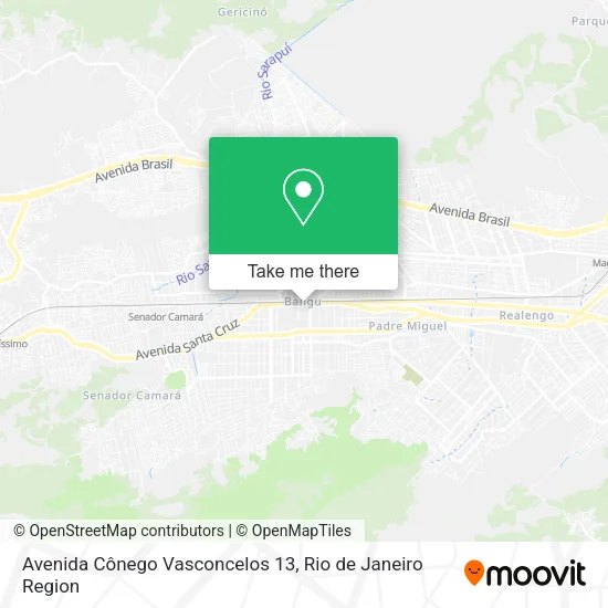 Avenida Cônego Vasconcelos 13 map