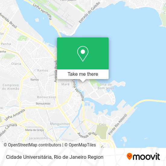 Cidade Universitária map