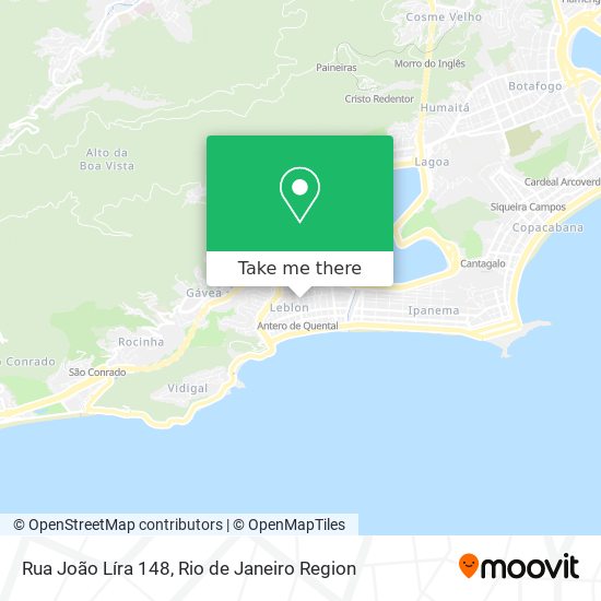 Mapa Rua João Líra 148