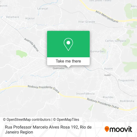 Rua Professor Marcelo Alves Rosa 192 map