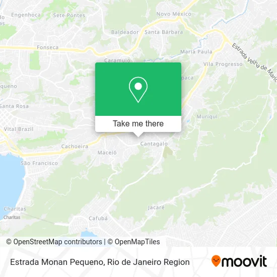 Estrada Monan Pequeno map