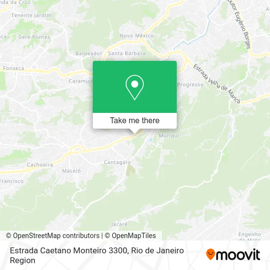 Estrada Caetano Monteiro 3300 map
