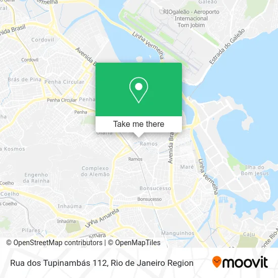 Rua dos Tupinambás 112 map