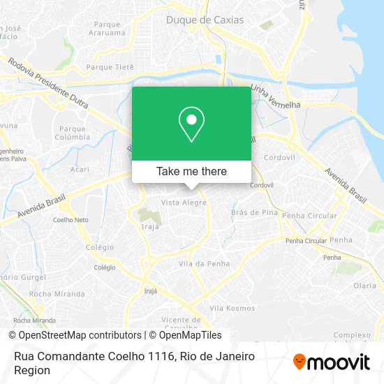 Rua Comandante Coelho 1116 map