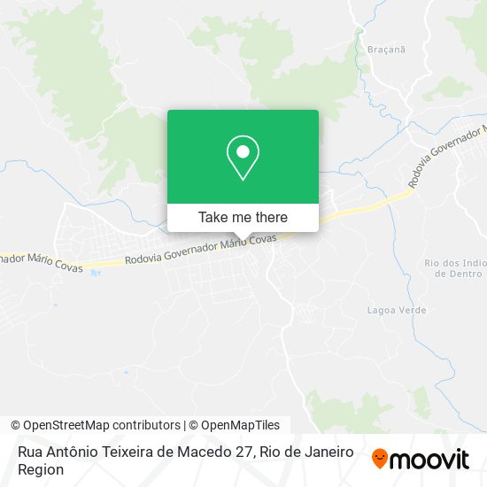 Mapa Rua Antônio Teixeira de Macedo 27