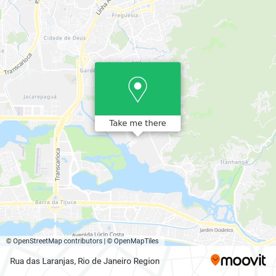 Mapa Rua das Laranjas