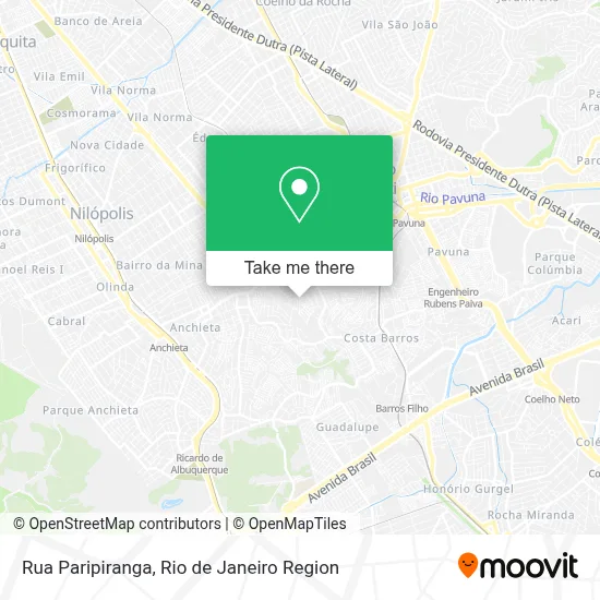Rua Paripiranga map